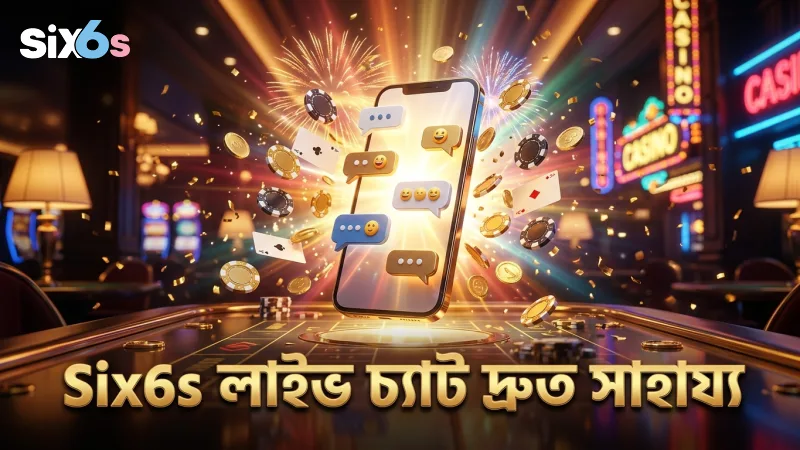 Six6s এর লাইভ চ্যাট দ্রুত এবং নির্ভরযোগ্য সাহায্য দেয়
