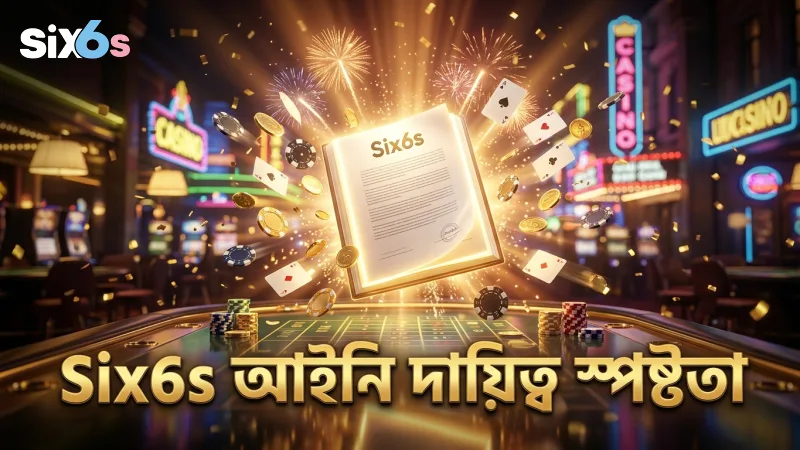 Six6s প্ল্যাটফর্মের আইনি দায়িত্ব স্পষ্টভাবে তুলে ধরা।