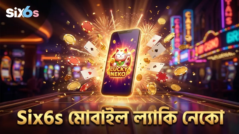 Six6s মোবাইল অ্যাপে ল্যাকি নেকো গেম প্লে ইন্টারফেস