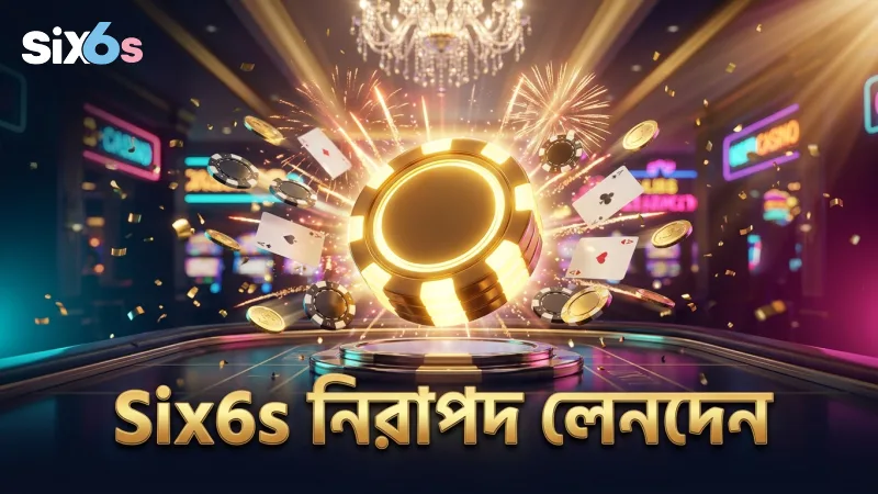 নিরাপদ লেনদেন নিশ্চিত করতে Six6s ক্যাসিনো।