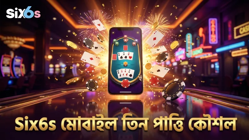Six6s মোবাইল অ্যাপে তিন পাত্তি লাইভ খেলার উন্নত কৌশল।